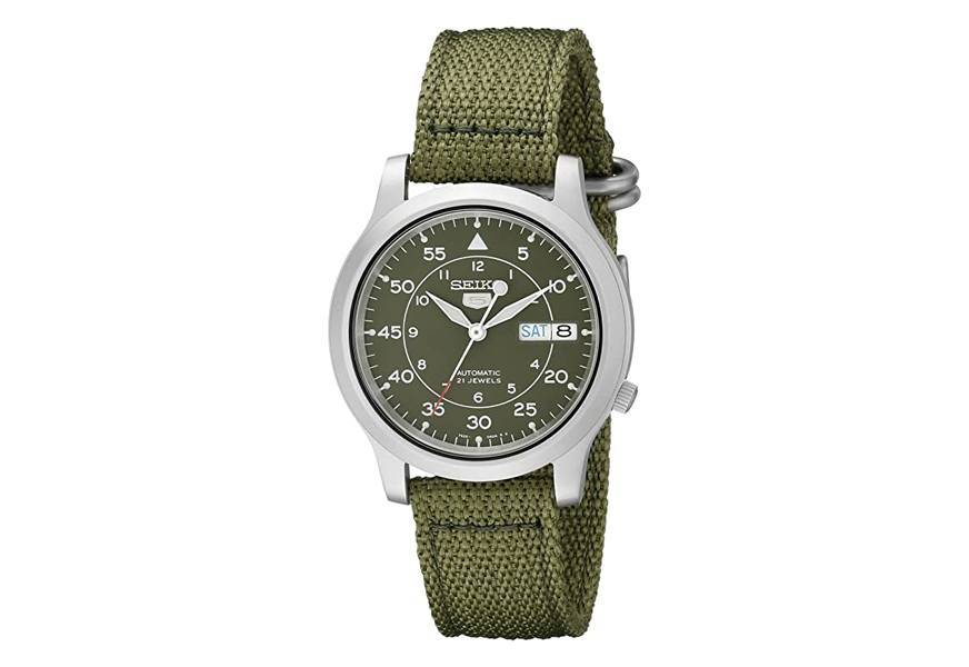 seiko snk805 automatic green dial watch