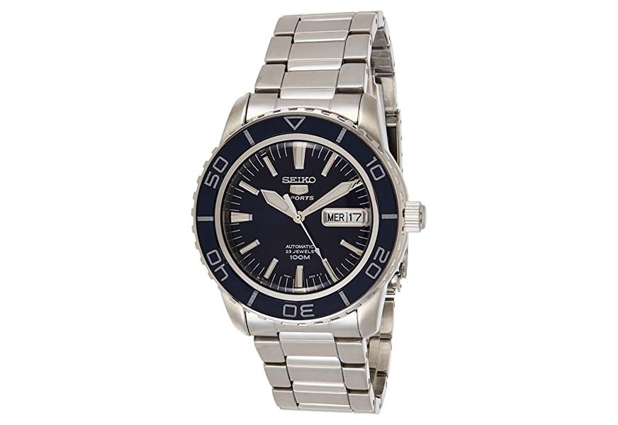 seiko steel casual watch
