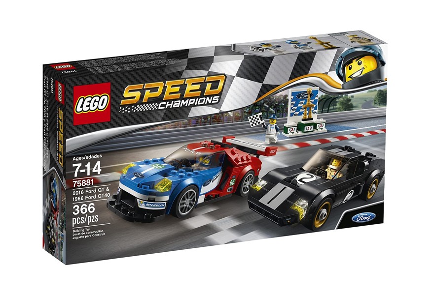 speed champions 1966 ford gt40 and 2016 ford gt lego car