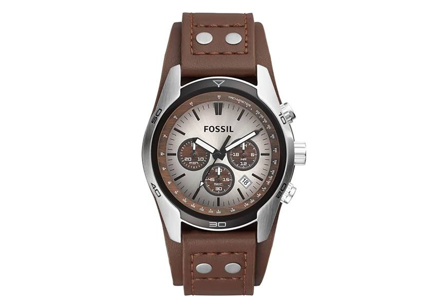 sport cuff stainless steel watch