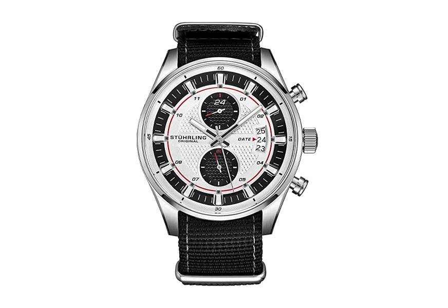 stainless steel true dual stuhrling watch