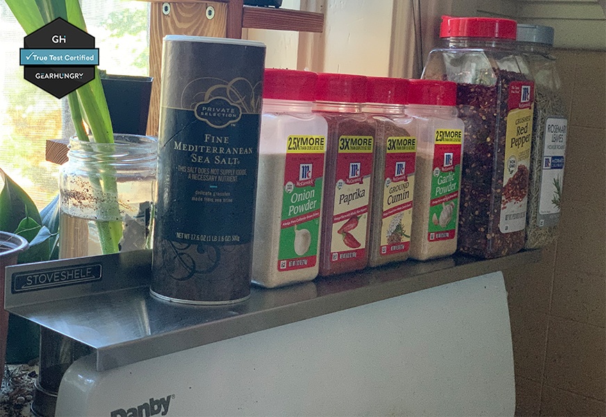 stoveshelf 20in magnetic shelf for kitchen stove