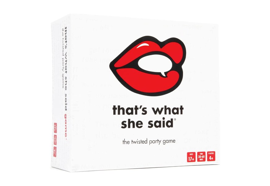 that’s what she said - the adult card game of twisted innuendos