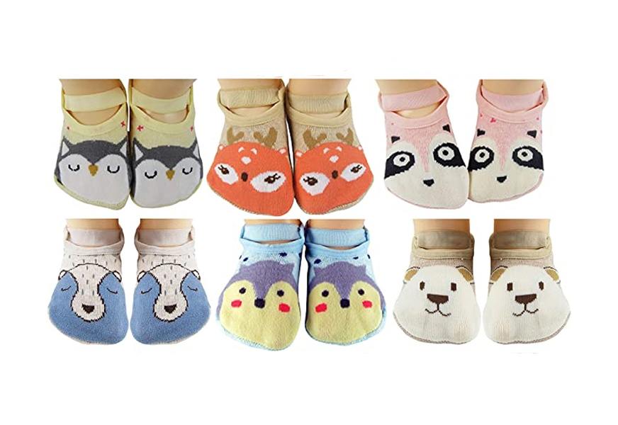 tiny captain baby toddler girls grip socks