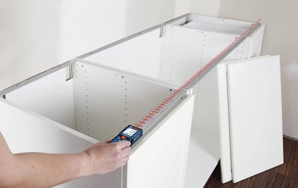 using laser distance measure