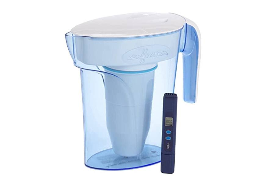 zerowater zp-006-4 6 cup pitcher with free water quality meter