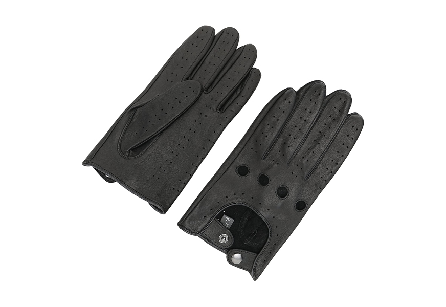 zq collection men's leather driving gloves