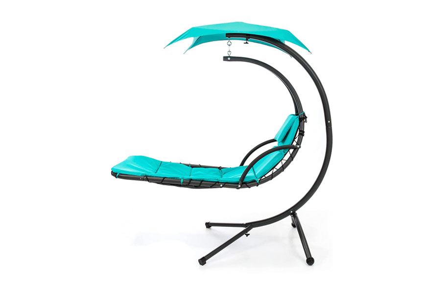 best choice outdoor hanging curved patio swing