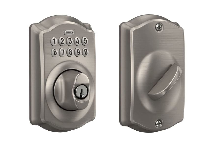 schlage be365cam619 be365 camelot keyless door lock