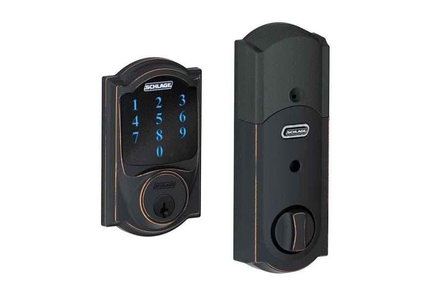 schlage z wave connect camelot keyless door lock