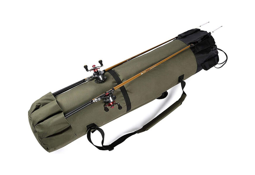 allnice durable canvas fishing rod case