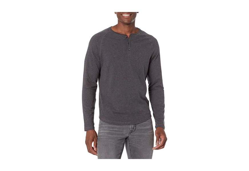 amazon essentials henley for men