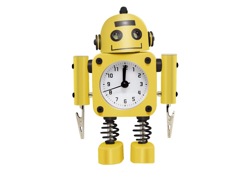 betus non-ticking robot kids alarm clock