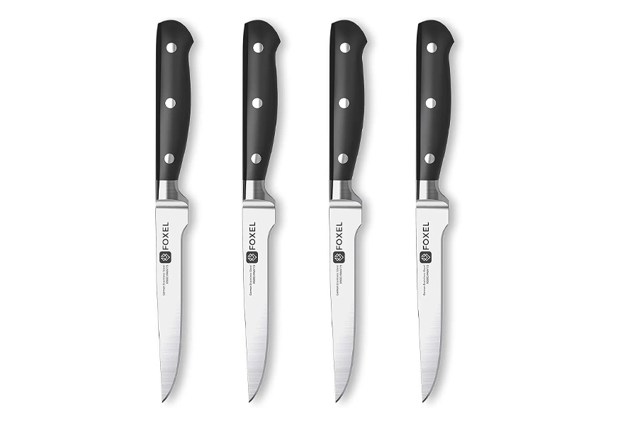 black steak knives knife set