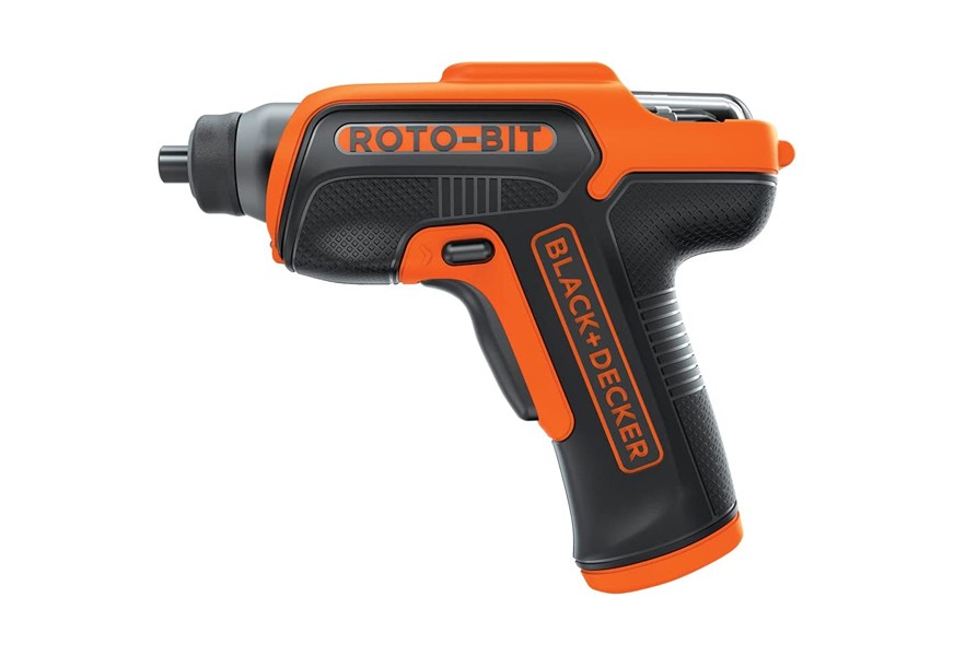 black decker 4v max cordless screwdriver with bit storage