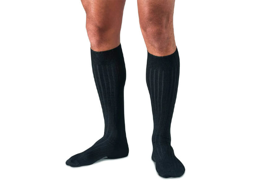 boardroom men's over the calf dress socks