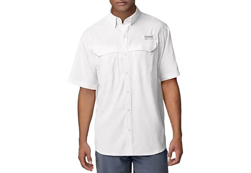 columbia low drag offshore short sleeve fishing shirt