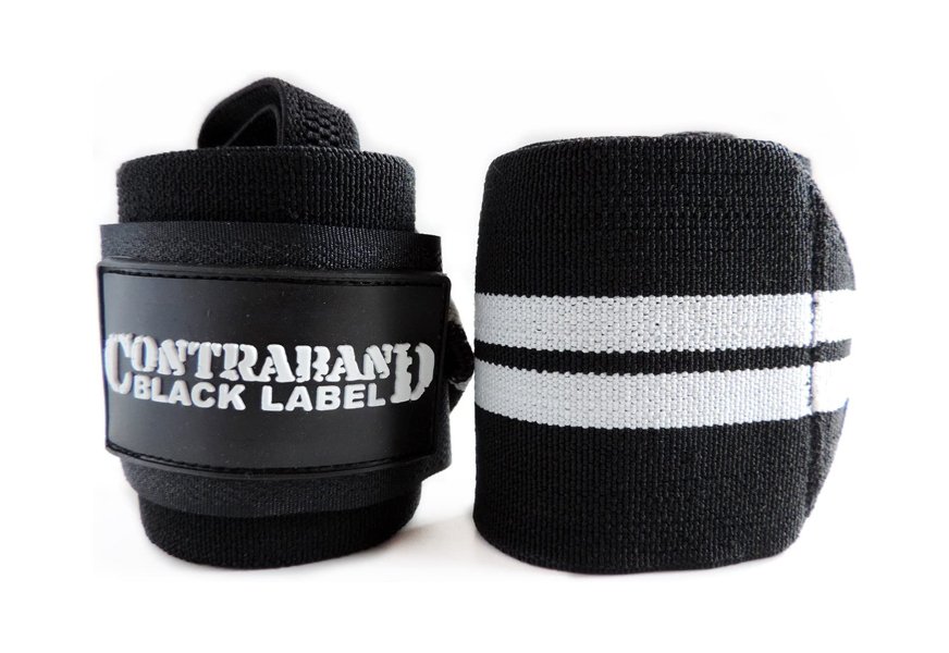 contraband black label 1001 weight lifting wrist wraps