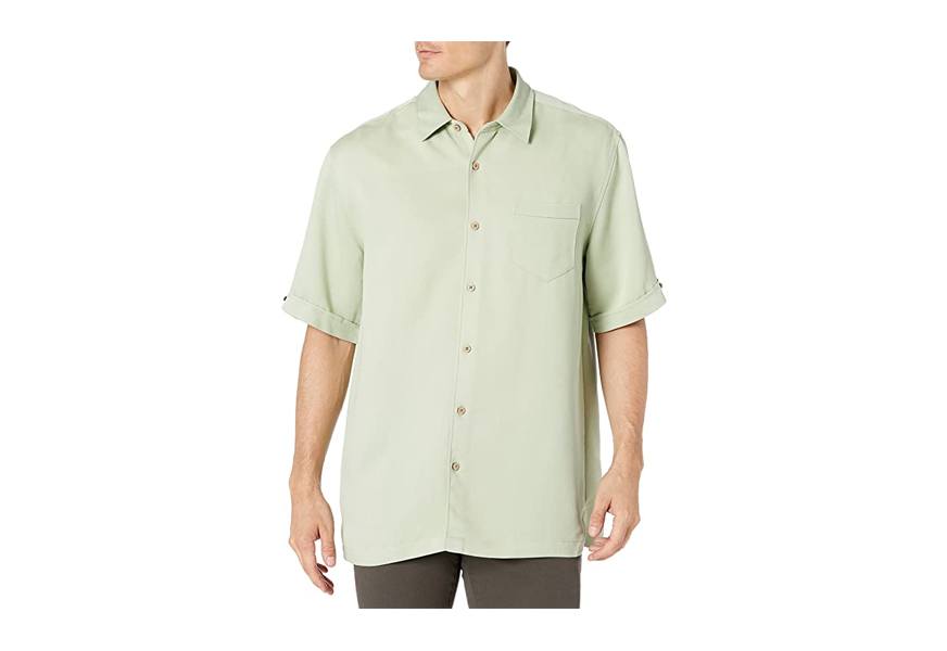 cubavera cuban embroidered tonal men's shirt
