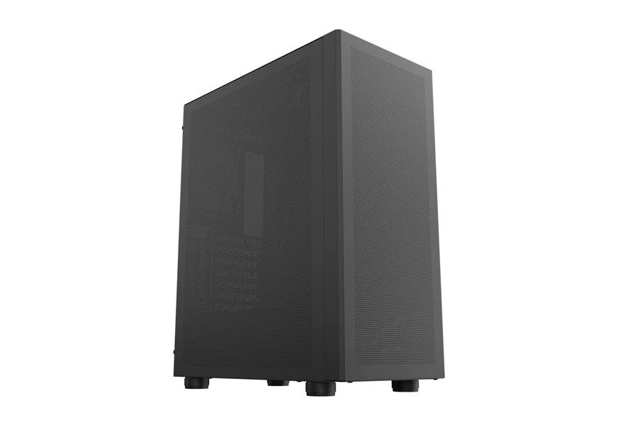 darkflash phantom black atx mid tower desktop computer gaming case