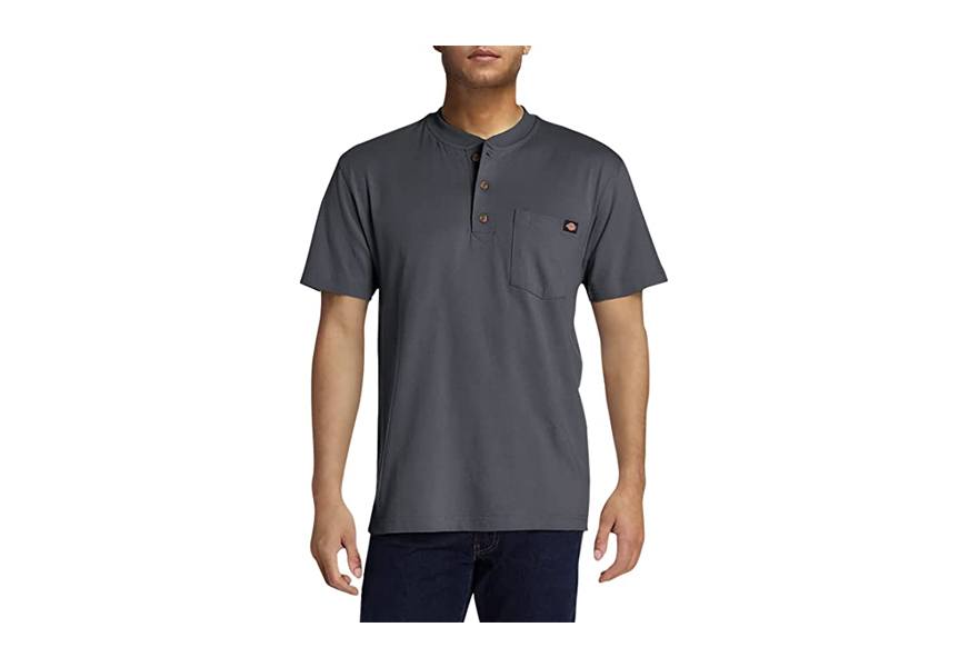 dickies heavyweight henley shirt