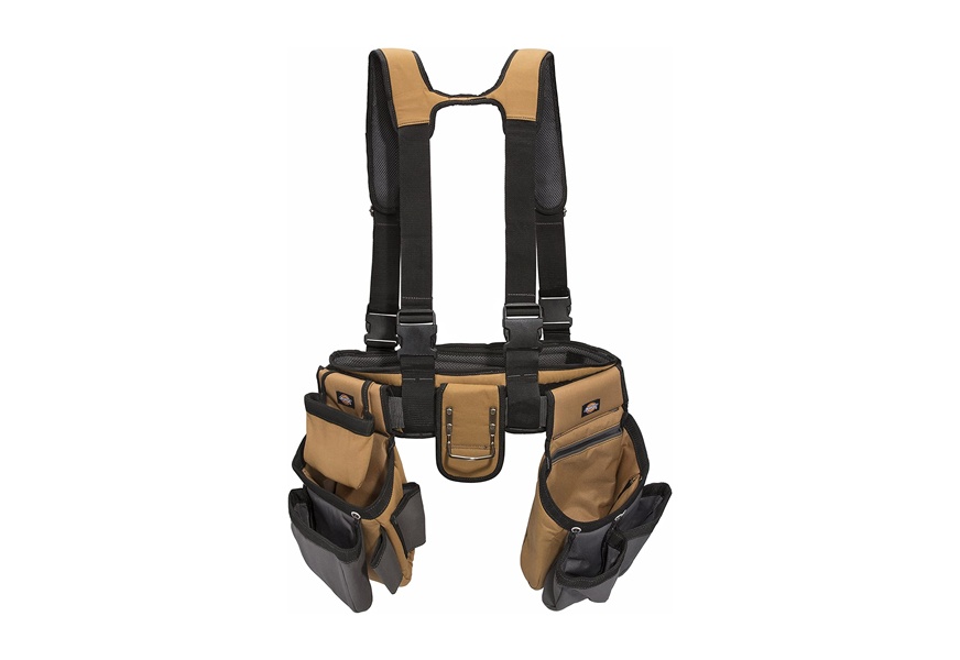 dickies work gear padded suspender tool vest