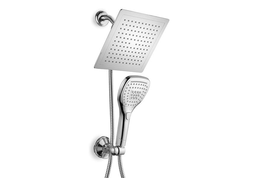 dreamspa ultra-luxury 9 inch rainfall shower head/handheld combo