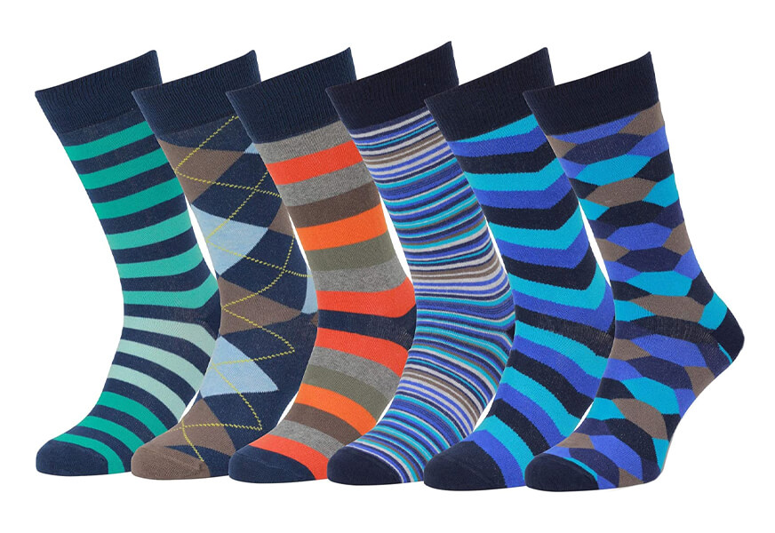 easton marlowe mens patterned dress socks
