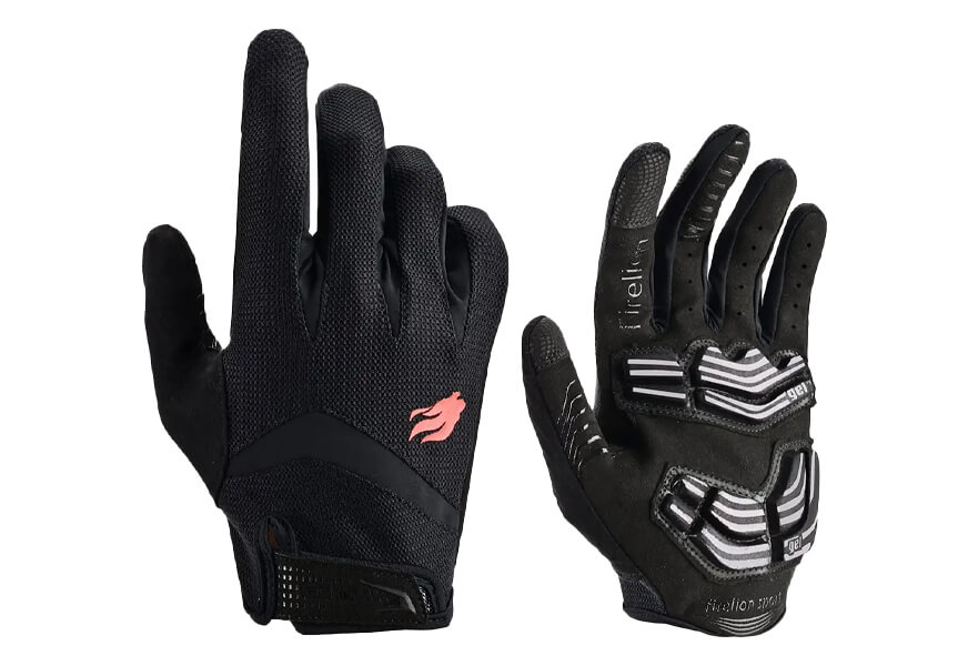 firelion gel pad cycling gloves