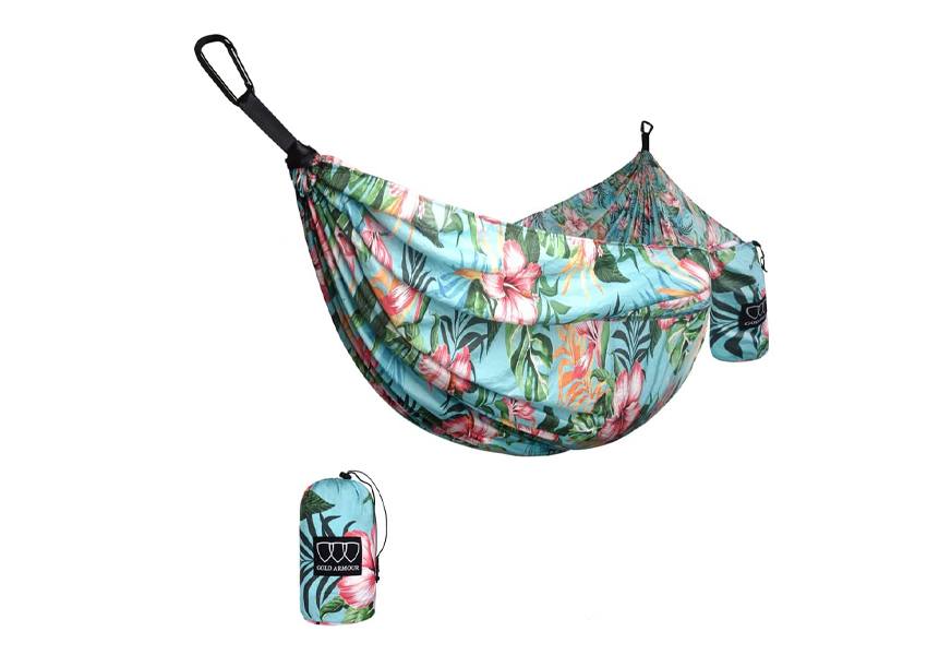 gold armour camping hammock