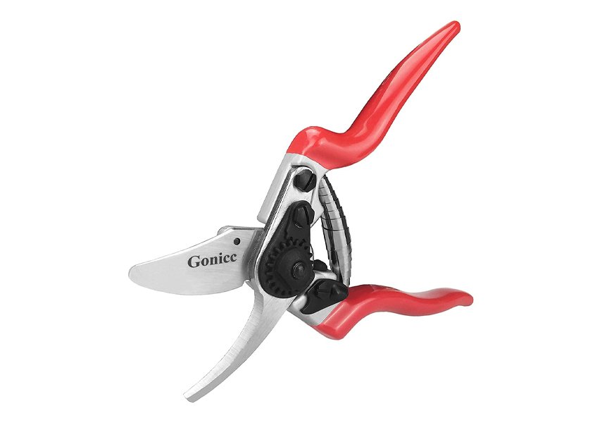 gonicc professional sharp bypass pruning shears