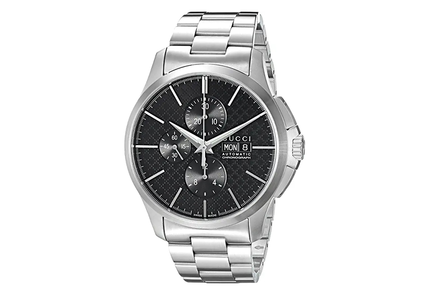 gucci g-timeless analog silver men's watch