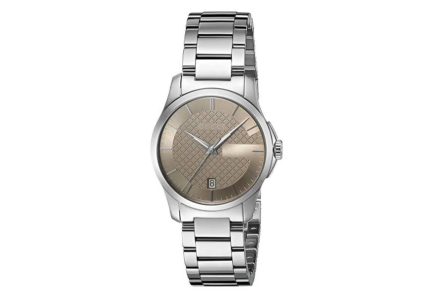 gucci 'g-timeless' silver-toned watch