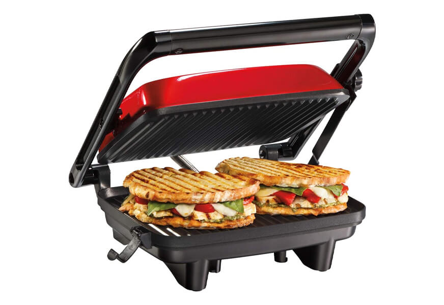 hamilton beach panini press gourmet sandwich maker