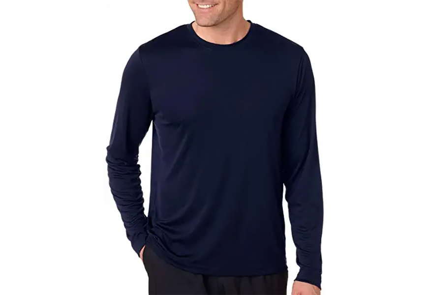 hanes cool dri long sleeve fishing shirt (pack of 2)