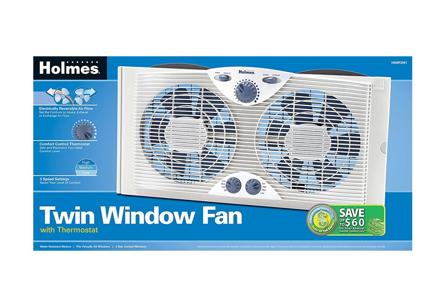 holmes dual blade twin window exhaust fan