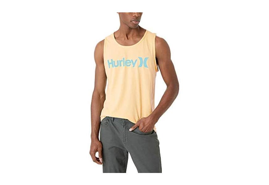 hurley one & only graphic tank top for men