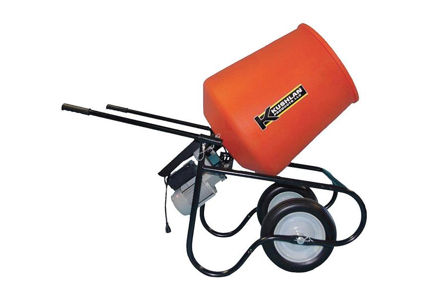 kushlan products wheelbarrow cement mixer