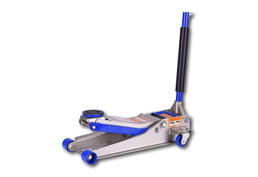 liftmaster 3 ton heavy duty ultra low profile steel floor jack with quick lift