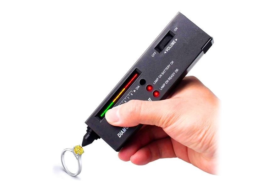 molo diamond tester＋60x led magnifying glasses jeweler tool kit