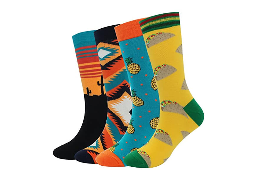 muqu men's casual dress socks