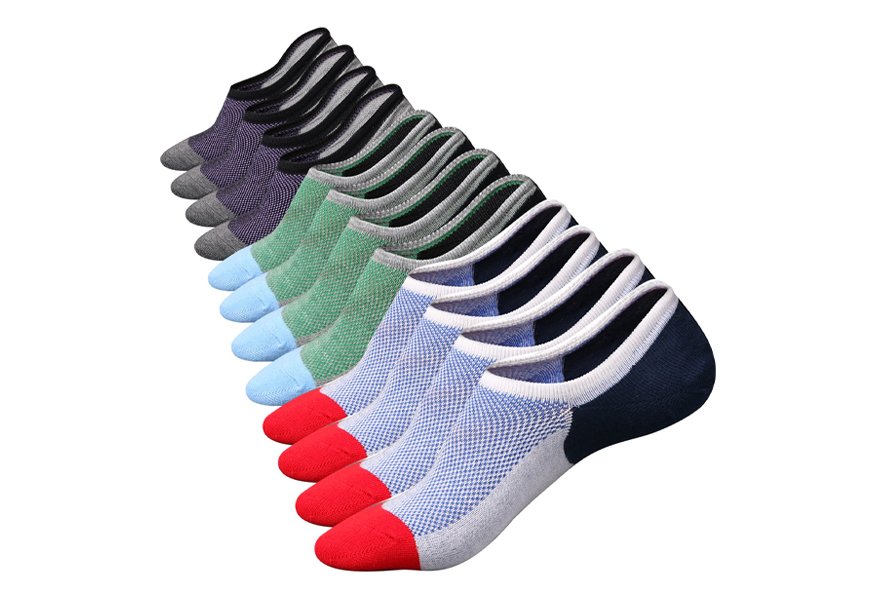 m&z men’s cotton low-cut no show socks