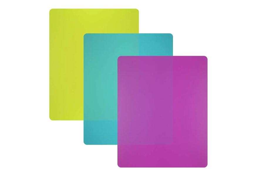 nicole home collection flexible plastic cutting board mats set