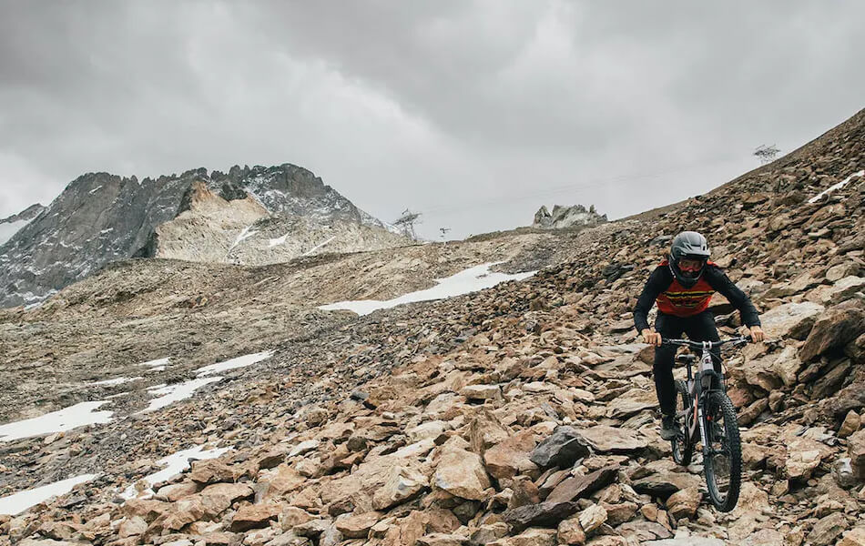 outdoor fun with mountain bike