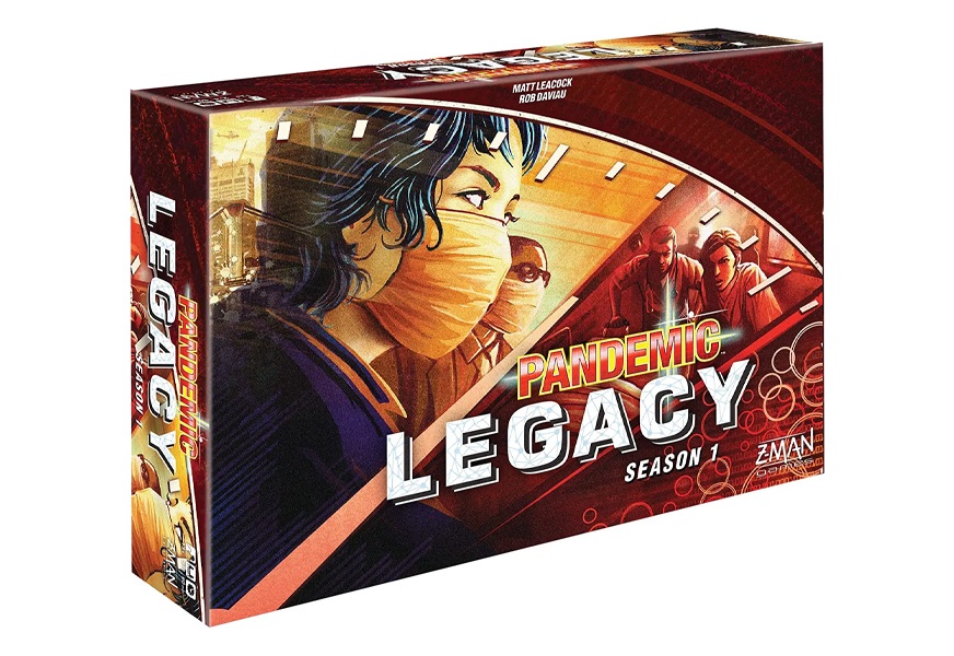 pandemic: legacy season 1 (red edition) two-player board game