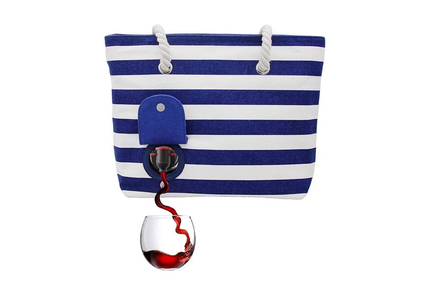portovino beach wine purse