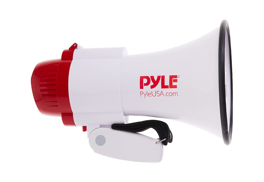pyle megaphone speaker lightweight bullhorn