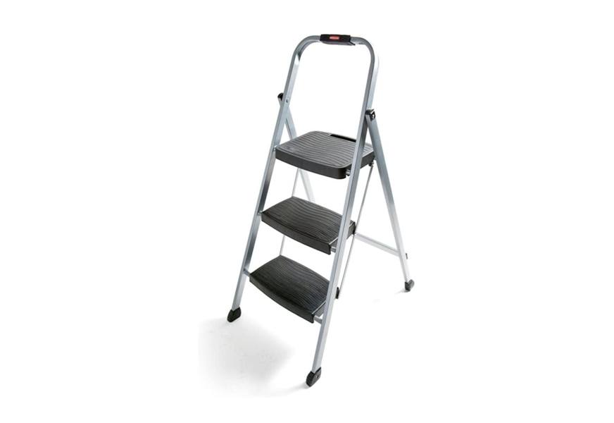 rubbermaid rm 3w folding steel frame stool