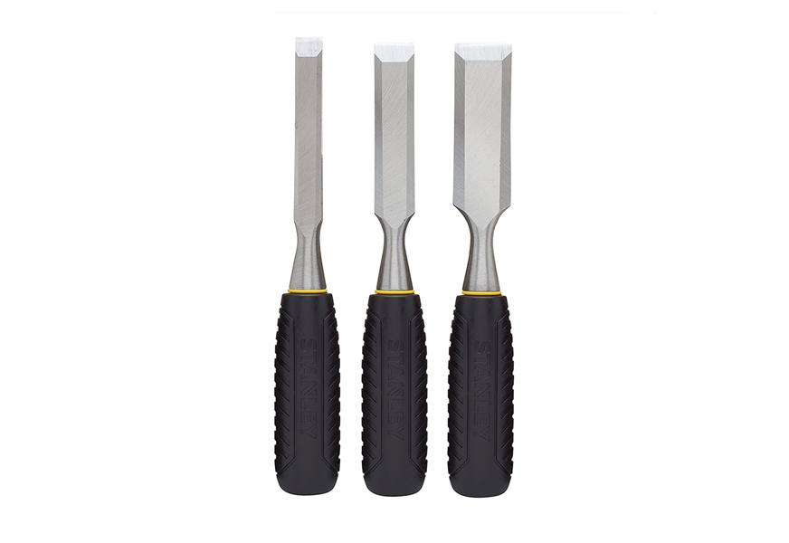 stanley 16 150 150 series short blade 3 piece wood chisel set