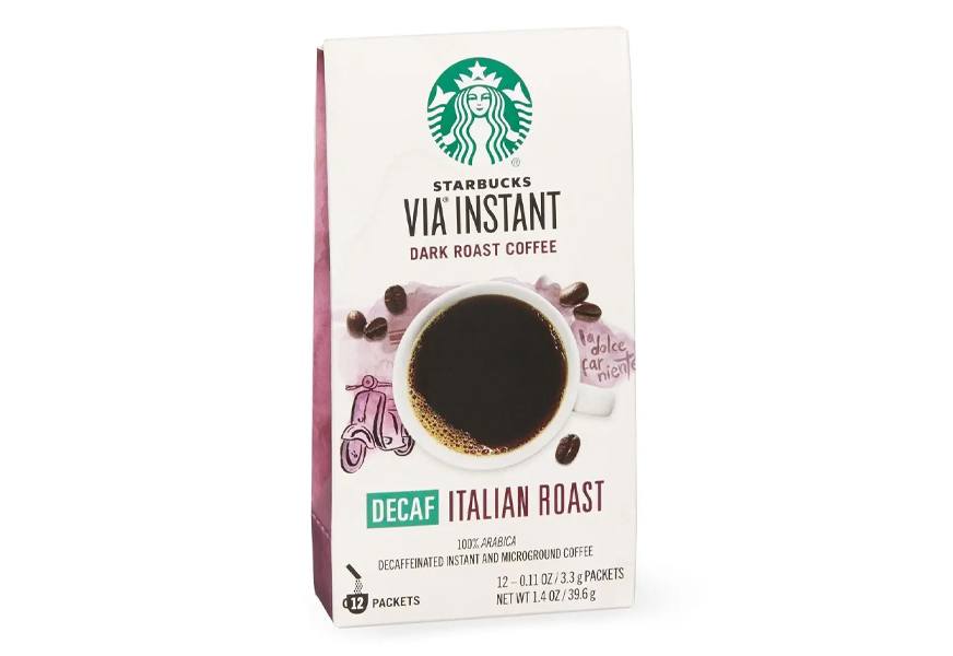 starbucks via decaf italian roast instant coffee